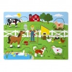 Melissa & Doug puidust helisev pusle Farm