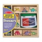 Melissa & Doug puidust templite komplekt Dinosaurused