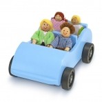 Melissa & Doug puidust auto ja reisijad