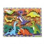 Melissa & Doug  puidust pusle Dinosaurused