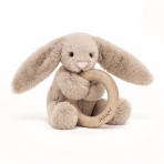 Jellycat pehme jänes puidust rõngaga beez