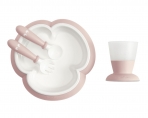 BabyBjörn sööginõude komplekt Feeding Powder Pink