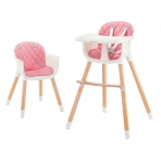 KINDERKRAFT söögitool Sienna Pink 2in1