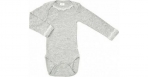 SmallStuff puuvillane body pika varruka ja pitskraega Soft Grey- suurusevalik