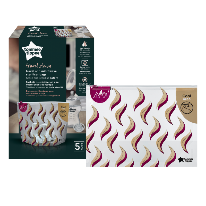 Tommee Tippee mikrolainetega steriliseerimiskotid, 5tk