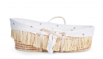 Childhome moosesehäll madratsiga Raffia- Hearts