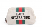 Childhome beebitarvikute kott Offwhite stripes Green/Red