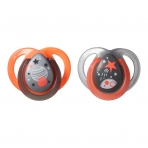 TOMMEE TIPPEE lutt silikoon Night Style 0-6kuud 2tk