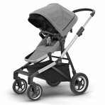 Thule Sleek jalutuskäru, Aluminium/  Grey Melange