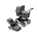 Bugaboo Fox 3 2in1 vankrikomplekt Graphite/Grey Melange/Grey Melange