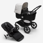 Bugaboo Fox 3 2in1 vankrikomplekt Black/Midnight Black/Misty White