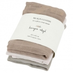 Konges Slojd organic muslin mähkimislinad 65x65cm 3tk Rose Dust