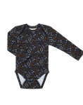 SmallStuff puuvillane body Flower Night, dark blue