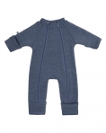 SmallStuff  Jumpsuit meriinovillast, kahe lukuga Denim Melange- suuruse valik