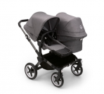 Bugaboo Donkey 5 Duo 2in1 vankrikomplekt Graphite/Grey Melange