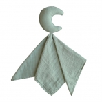 Mushie Lovely kaisulapp/tekk Moon Roman Green