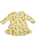 SmallStuff puuvillane kleidike Flower Garden, Soft Yellow