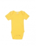 SmallStuff puuvillane body lühikese varrukaga Soft Yellow