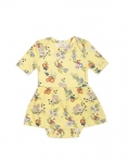 SmallStuff puuvillane kehakleit Flower Garden, Soft Yellow