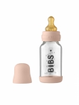 Bibs lutipudel 110 ml klaasist + pudelilutt Blush