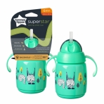 TOMMEE TIPPEE kõrrega pudel, 7m+, 300ml, roheline
