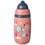 TOMMEE TIPPEE termokruus INSULATED STRAW 266ml, 12m+, roosa