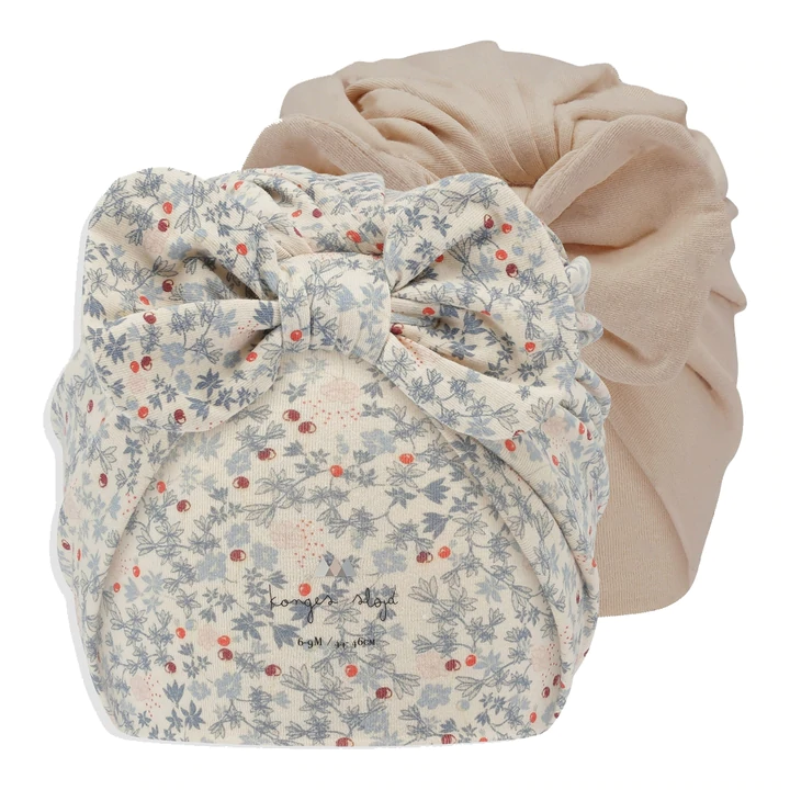 Konges Slojd puuvillane müts Rose Hip Blue/Brazilian Sand- suurusevalik