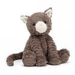 Jellycat pehme pruun kass  Fuddlewuddle  23x11cm