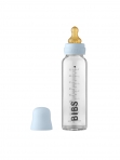 Bibs lutipudel 225 ml klaasist + pudelilutt Baby Blue