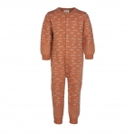 Voksi meriinovillane jumpsuit Jacquard, Sandstone Peach Waves- suuruse valik