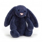 Jellycat pehme jänes Bashful navy 31x12cm