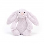 Jellycat pehme jänes Bashful lavendel  väike 18x9cm