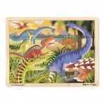 Melissa & Doug  puidust pusle Dinosaurused 24-osa