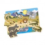 Melissa & Doug  puidust pusle väikelastele Safari