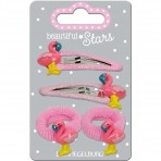 Beautiful Stars juukseklambrid+patsikummid Flamingo