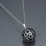 Cache Coeur kaelaehe beebiootele emale Bola Bubble Silver/Black