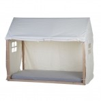 Childhome Tipi voodiraam Maja 90x200cm valge