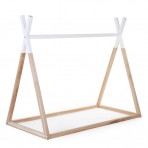Childhome voodiraam Tipi 70x140cm naturaalne/valge