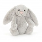 Jellycat pehme jänes Bashful Bunny hõbedane VÄIKE