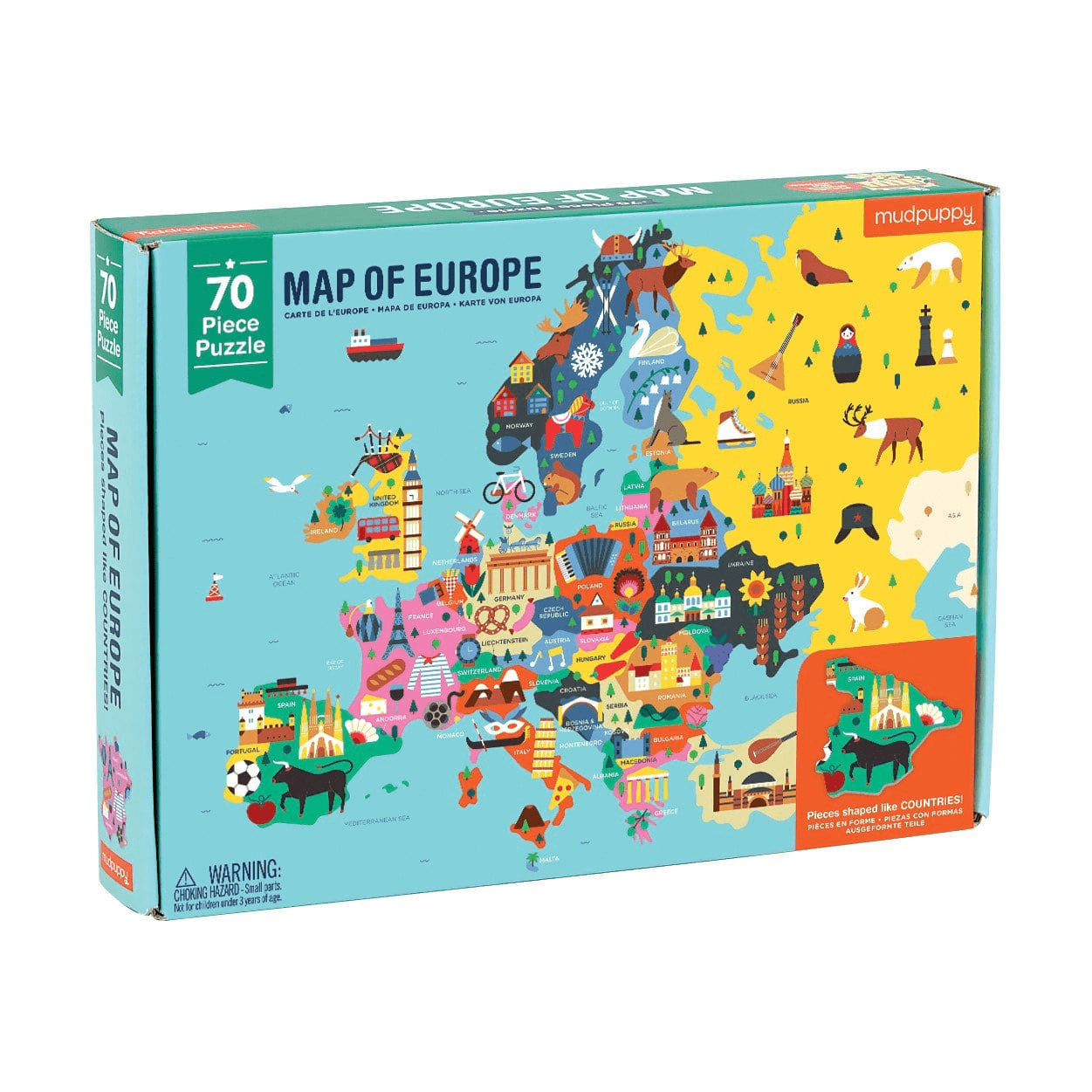 Mudpuppy 70-osaline pusle Euroopa