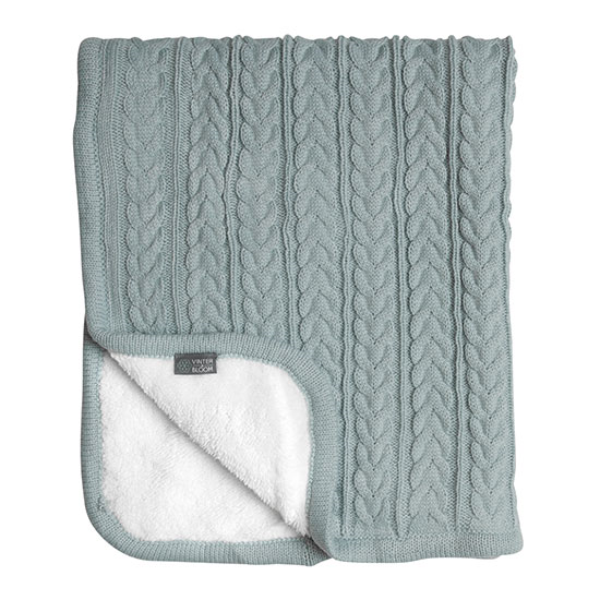 Vinter&Bloom pehme tekk Sage Green 80x100cm