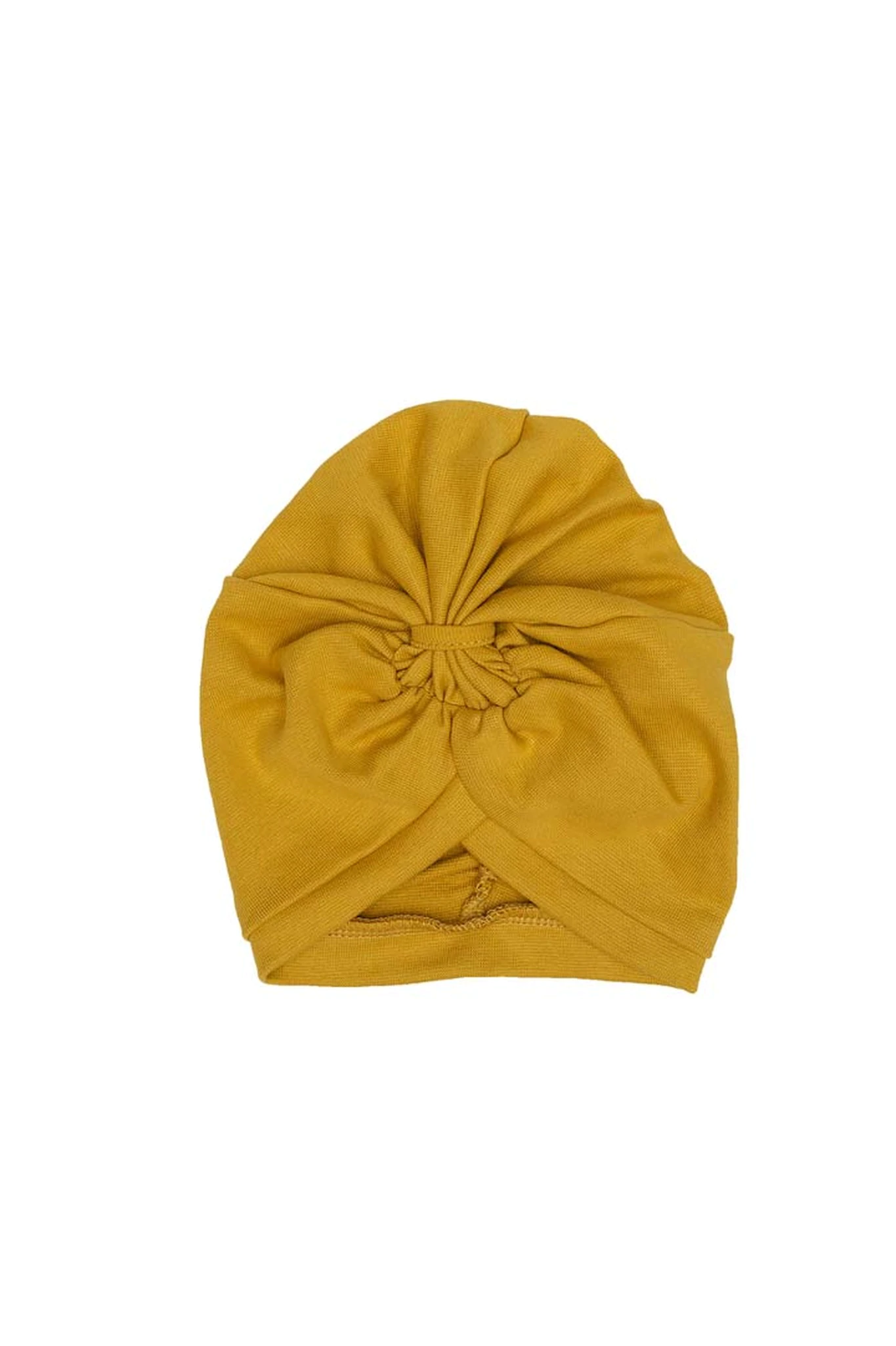 Wooly Organic Turban müts puuvillane BABY Golden Yellow